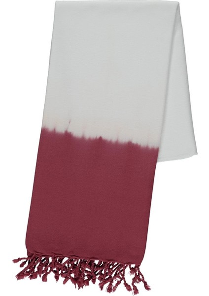 Batik Peştemal Beyaz - Bordo