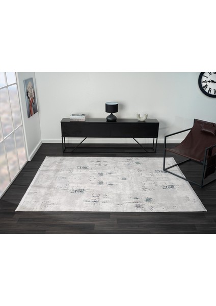 Quatro QU008A Gri Halı Modern Desen Antialerjik Pamuk Taban Salon Halısı Yatak Odası Mutfak Koridor indirimleri