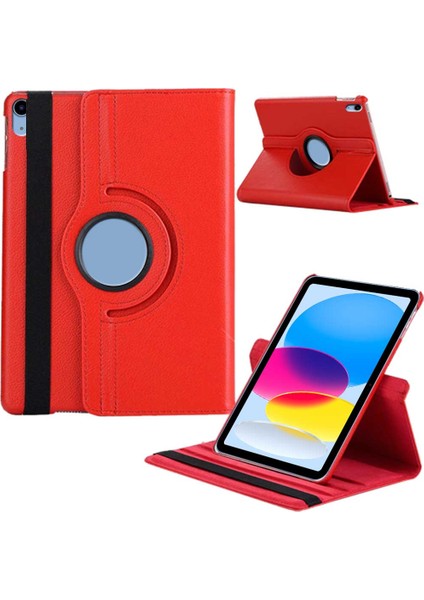 Apple iPad 10. Nesil Uyumlu 10,9 Inç A2696 A2757 Döner Standlı Tablet Kılıfı