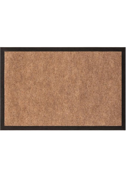PS017A Bej Kaymaz Taban Nem Alıcı Toz Alıcı Dayanıklı Kapı Önü Paspası Uv Dayanıklı 40X60