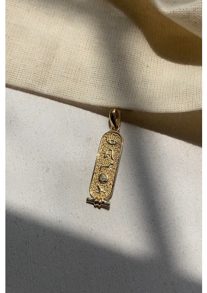 14 Ayar Altın Antik Mısır Hiyeroglif Kolye Ucu fiyatları