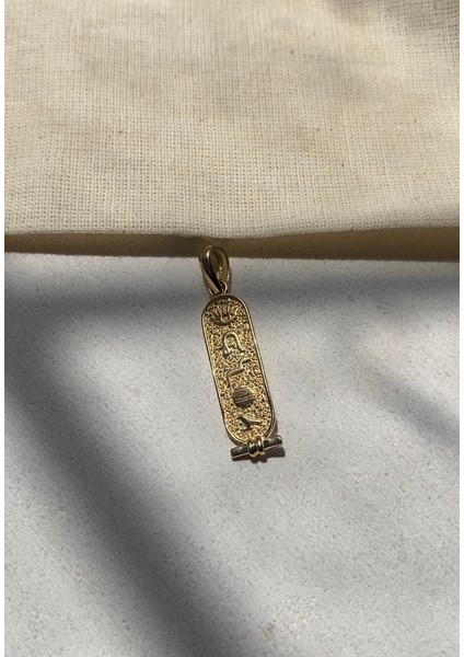 14 Ayar Altın Antik Mısır Hiyeroglif Kolye Ucu fırsatları