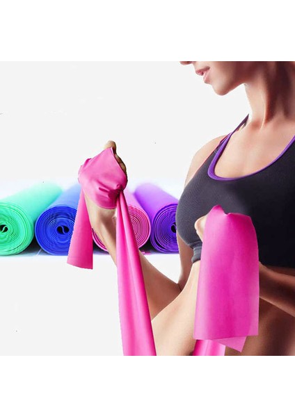 1.8m Yoga Grubu Pp Stili Bayan Lastik Bant Genişletici Yoga Pilates Direnç Bandı Elastik Fitness Bandı Streç Kayış Elastik Spor Seti Döngü Gym Tpe Lady (Yurt Dışından) fiyatları
