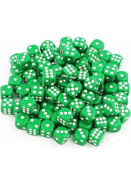 Yeşil Stil Ack Akrilik Zar Oyunu Zar Aksesuarları #14 Yuvarlak Köşe Renkli Nokta Zar Içme (Yurt Dışından)