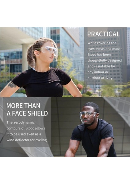 Şeffaf Stil Unisex Koruyucu Yüz Kalkanı Anti-Sis Bisiklet Güneş Gözlüğü Erkekler Göz Kalkanı Büyük Ayna Güneş Gözlükleri Yarım Yüz Koruyucu Yüz Maskesi (Yurt Dışından) modelleri