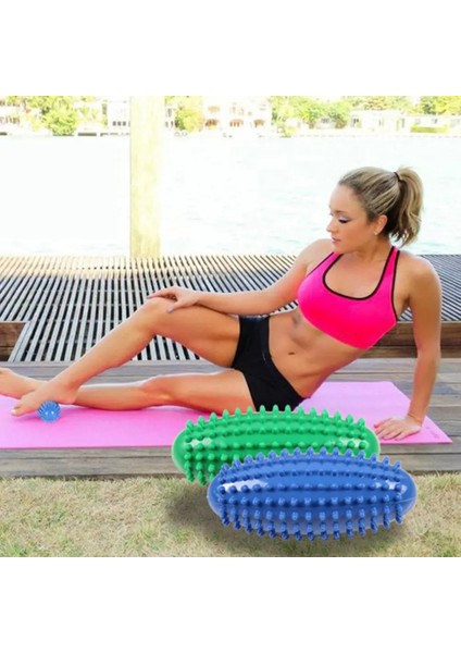 Yeşil Stil Pvc Dikenli Masaj Topu Zeytin Masaj Topu Ayak Akupunktur Noktaları Egzersiz Fitness Ayak Refleksolojisi Kas Spor Fitness El Ayak (Yurt Dışından)
