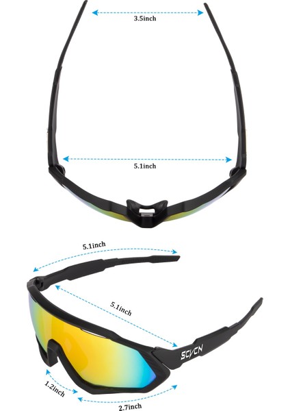 Şeffaf Lens Stili No.2 Boyutu Erkek TR90 Outdoor Mtb Sporları UV400 Bisiklet Gözlükleri Dağ Bisikleti Yeni Bisiklet Gözlükleri (Yurt Dışından)