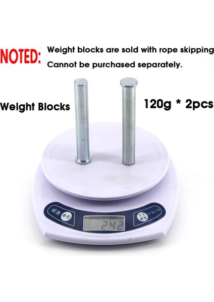 240G Blok Stili Dolaşmayan Bilyalı Rulmanlar Hızlı Hızlı Ip Atlama Ipi Crossfit Egzersiz ve Fitness Egzersiz Aletleri Atlama Boyu Unisex Çocuklar (Yurt Dışından)