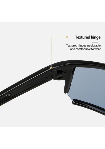 No.3 Tarzı Büyük Kare Çerçeve Açık UV400 Bisiklet Güneş Gözlüğü Mtb Bisiklet Tonları Bisiklet Sunglass Spor Koşu Erkekler Bisiklet Sürme Güneş Gözlükleri (Yurt Dışından)