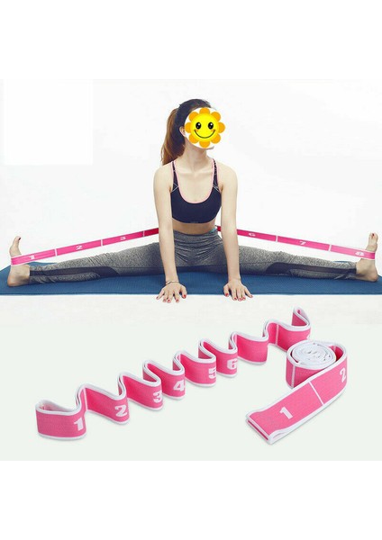 Sarı Stil Elastik Bacak Bale Bandı Kapı Germe Kayışı Yoga Egzersiz Ayak Sedyesi (Yurt Dışından)