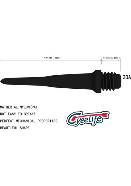 Mavi 100 Adet Tarzı Cyeelife Plastik Dart Iğneleri Yumuşak Uçlu Dart ve Elektronik Dart Tahtası Için Ba Pom Puanları, CL21 (Yurt Dışından)
