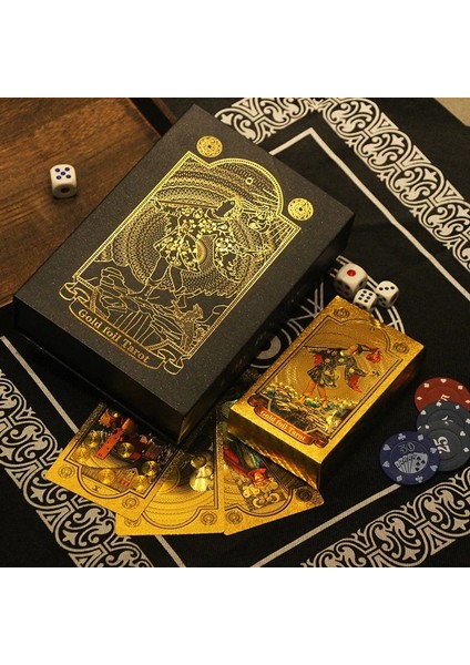Gri Tarot Stili 2021 Yeni Gelmesi Lüks Altın Varak Tarot Oracle Kart Kehanet Kader Yüksek Li Tarot Güverte Oyun Kartı Doğum Günü Hediyesi Içecek Oyunu (Yurt Dışından) fiyatları