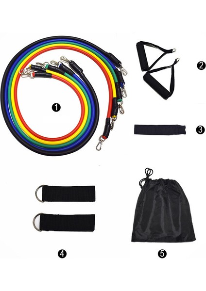 X001 Stili Et Crossfit Lateks Direnç Bandı Eğitim Egzersiz Tüpü Yoga Ipi Çekme Elastik Kauçuk Genişletici Fitness Ekipmanları Kemer (Yurt Dışından)