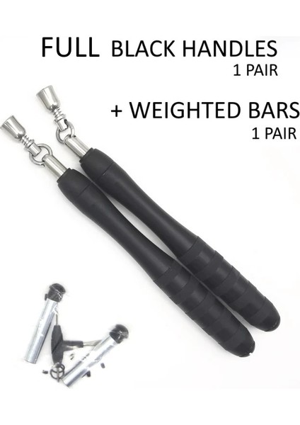 Tam Siyah Kollar Stili Kendiniz Yapılandırın Ağır Tpu Çelik Mma Crossfit Yüksek Son Atlama Ipi Atlama Ipi Egzersiz Fitness Aleti (Yurt Dışından)