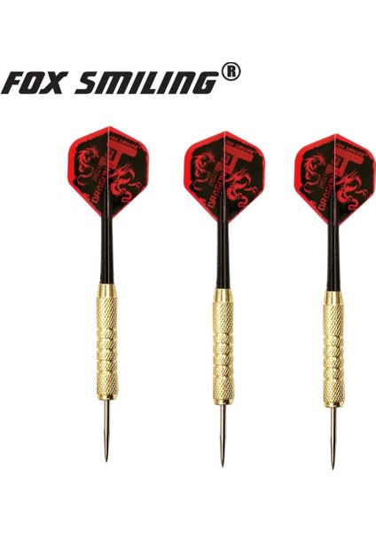 Altın 18G B Stili Fox Gülen G 22G Çelik Uçlu Dart Gümüş Altın Fıçı Güzel Uçuşlarla (Yurt Dışından) indirimleri