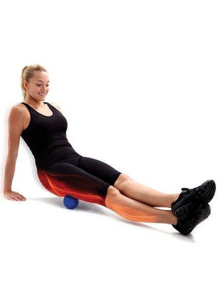 Masaj Topu Fitness Topu Spor Vücut Geliştirme Taban Dinlenmek Topu El Ayak Geri Vücut Masajı Tetik Noktası Fitness Topu 7.5cm (Yurt Dışından)