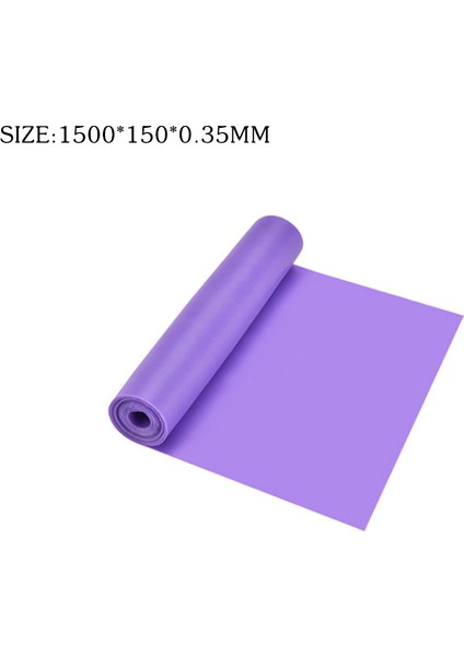 Mor 1.5m Tarzı Yoga Egzersiz Salonu Elastik Bant 150CM Lastik Pilates Egzersiz Elastik Bant Kapalı ve Açık Alan Eğitimi Egzersiz Fitness Ekipmanları (Yurt Dışından)