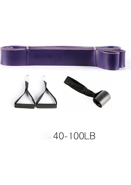Mor Tarzı Direnç Bandı 41 "fitness Kauçuk Pull Up Crossfit Güç Lateks Genişletici Asılı Yoga Döngü Bandı Kapı Mandalı Kolu ile (Yurt Dışından)