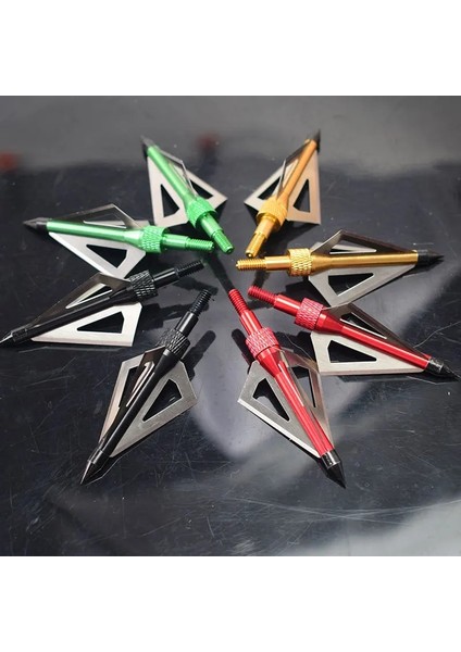 Siyah Stil Okçuluk 3 Bıçaklı Arbalet Uzun Yaylı Avcılık Hedef Atış Aksesuarları Için Değiştirilebilir Ok Broadheads (Yurt Dışından)