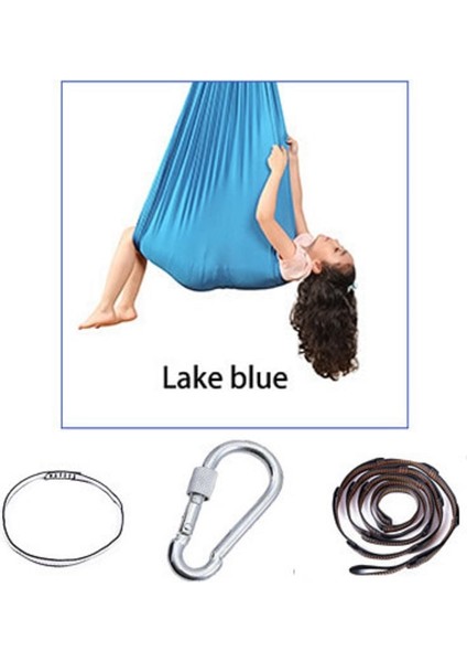 Mavi Göl Stili Dış Mekan Mobilyaları Taşınabilir Asma Yatak Mukavemeti Paraşüt Kumaş Uyku Salıncak Hava Yoga Kamp Salıncak (Yurt Dışından)