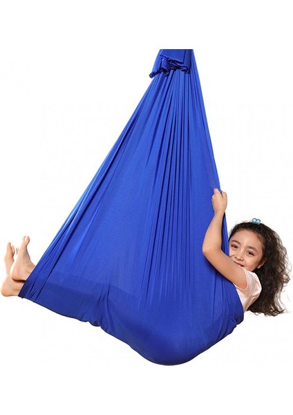 Mavi Göl Stili Dış Mekan Mobilyaları Taşınabilir Asma Yatak Mukavemeti Paraşüt Kumaş Uyku Salıncak Hava Yoga Kamp Salıncak (Yurt Dışından) fırsatları