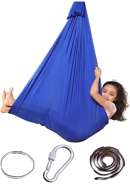 Mavi Göl Stili Dış Mekan Mobilyaları Taşınabilir Asma Yatak Mukavemeti Paraşüt Kumaş Uyku Salıncak Hava Yoga Kamp Salıncak (Yurt Dışından) indirimleri