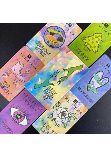 TT71 Tarzı Yeni Prizma Tarot Güverte Tarot Kartları Tam Sürüm Kart Oyunu Tarot Güverte Rehberi ile Yetişkin Oracle Için Kehanet Için Tahta Oyunu (Yurt Dışından) fırsatları