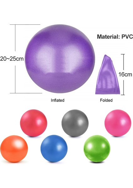 Mavi Stil Mosodo 25CM Pilates Topu Yoga Topları Pvc Jimnastik Dengesi Fitball Ev Spor Salonu Egzersiz Stabilite Topu Eğitimi Fitness Ekipmanları (Yurt Dışından) modelleri