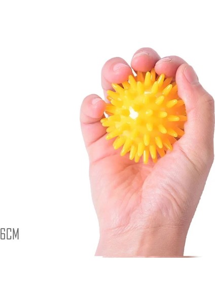 Sarı-6cm Tarzı Tpr 7cm Çapı Boş Yumuşak Başak Topu El Gücü Kurtarma Egzersiz Masaj Topu Yoga Fitneky Masaj Tetik Noktası (Yurt Dışından)