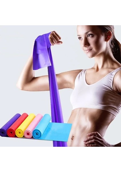 Mor Tarzı Yoga Ralli BANDI*150* Fitness Bay ve Bayan Lastik Elastik Direnç Bandı Jimnastik Kuvvet Antrenmanı Germe (Yurt Dışından) fiyatları