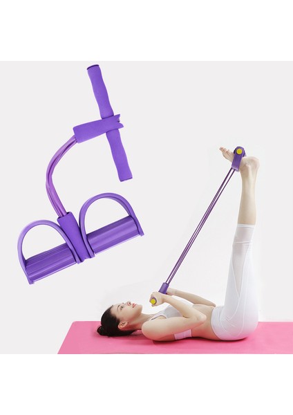 Siyah Stil 4 Tüp Direnç Bantları Pedal Egzersiz Spor Salonu Spor Elastik Çekme Halatları Fitness Ekipmanları Için Gerginlik Eğitmeni (Yurt Dışından) fiyatları