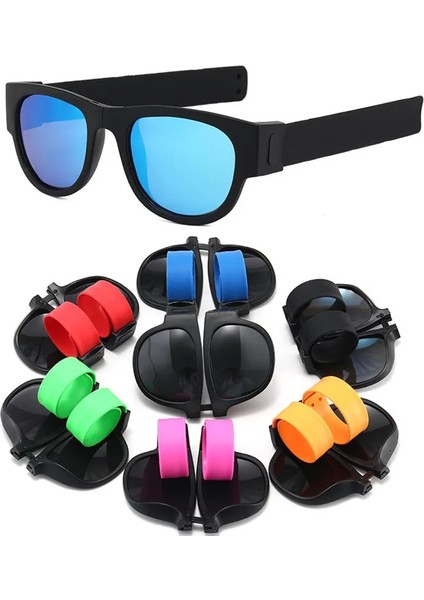 H Tarzı Tokat Güneş Gözlüğü Polarize Ayna Kadın Tokatlanabilir Bilezik Güneş Gözlükleri Erkekler Için Bileklik Fold Shades Oculos Renkli Moda (Yurt Dışından)
