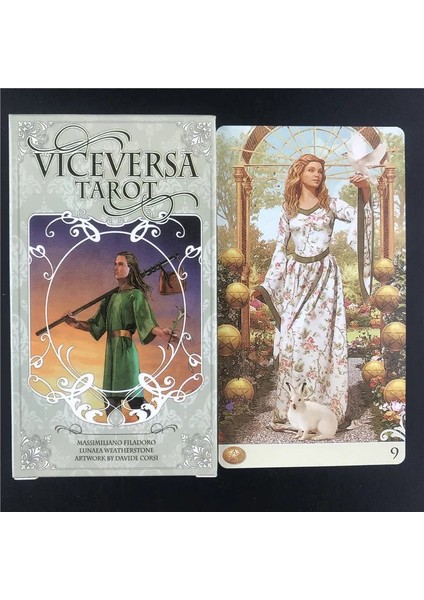 44 Adet TS70 Tarzı Vice Versa Tarot Kiti Tarot Kartları Aile Buluşması Partisi Oyun Kartları Için Oracle Güverte Tahta Oyunları (Yurt Dışından) modelleri