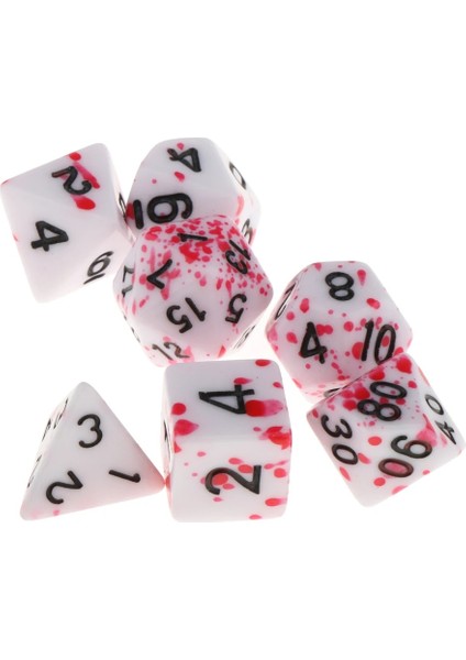 Stil 4 Stil 7 Adet Çok Taraflı Zar Seti D&d Rol Oynama Partisi Için D4-D20 Casino Masa Oyunu Oyuncak (Yurt Dışından) fiyatları