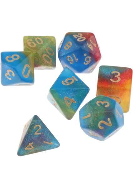 Stil 4 Stil 7 Adet Çok Taraflı Zar Seti D&d Rol Oynama Partisi Için D4-D20 Casino Masa Oyunu Oyuncak (Yurt Dışından) fırsatları