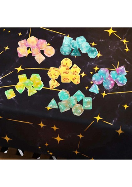 Mavi Stil 7 Adet Çok Taraflı Zar Seti Zar Oyunu Parti Sahne Parti Aile Oyunları Accessaries (Yurt Dışından) fiyatları