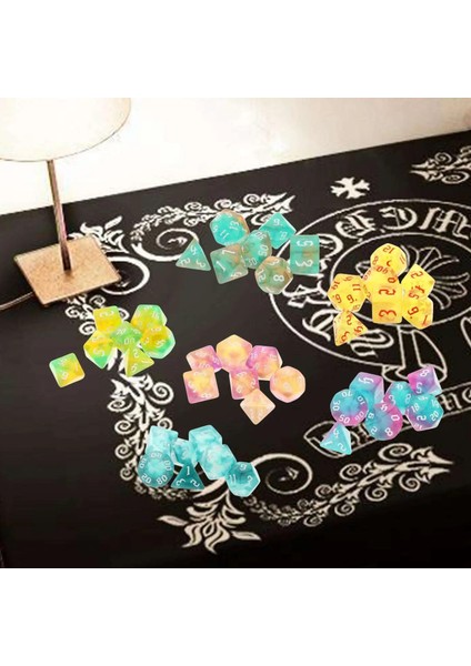 Mavi Stil 7 Adet Çok Taraflı Zar Seti Zar Oyunu Parti Sahne Parti Aile Oyunları Accessaries (Yurt Dışından) fırsatları