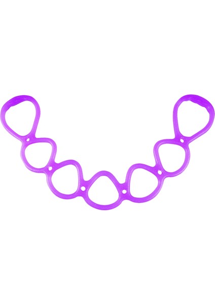 Mor Tarzı El Bacak Çalışma Out Ayak Gerilebilir Ev Spor Salonu Taşınabilir Kol Fitness Geri Direnç Egzersiz Bandı Kadınlar Için 7 Yüzük (Yurt Dışından)