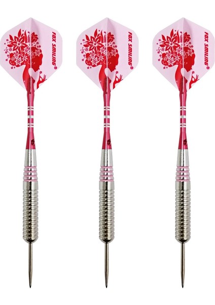 B Tarzı Fox Gülen Dart Kapalı Profesyonel Dart Tahtası Oyunları Için 24G Pembe Çelik Ucu Dart (Yurt Dışından)
