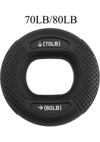 Siyah Stil Silikon Ayarlanabilir El Kavrama Lb Kavrama Yüzük Parmak Önkol Eğitmen Karpal Genişletici Kas Egzersiz Egzersiz Gym Fitness (Yurt Dışından)