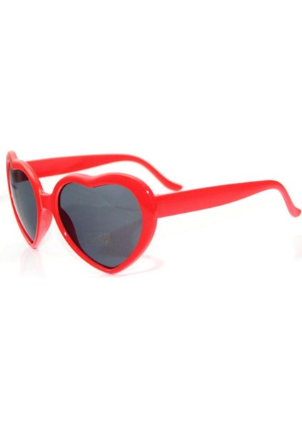No.1 Tarzı Aşk Kalp Şeklinde Etkileri Gözlük Unisex Retro Aşk Kalp Şekli Kadın Moda Güneş Gözlüğü Noel Süsleme Çocuk Kız Noel Hediyesi (Yurt Dışından)