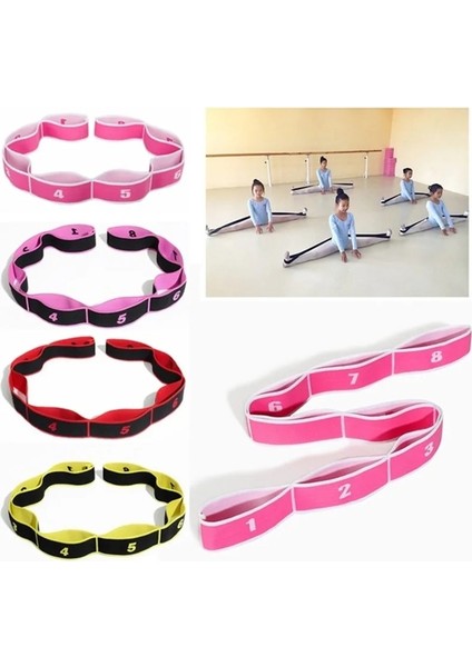 Mor Tarzı Elastique Spor Fitness Egzersiz Direnç Bantları Seti Yoga Çekme Kayışı Kemer Polyester Lateks Elastik Latin Dansı Germe Bandı (Yurt Dışından) fiyatları