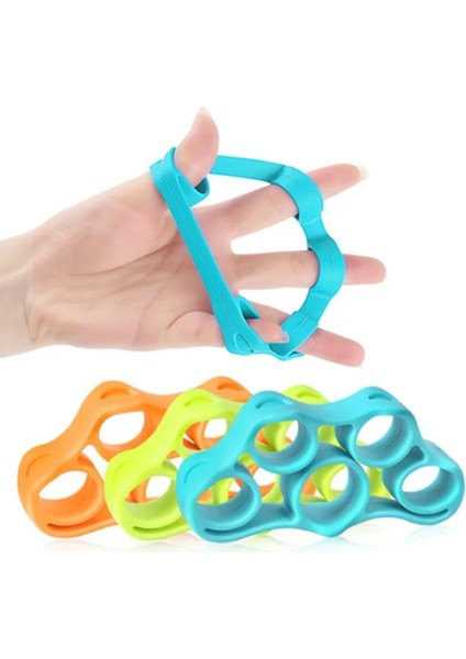 Mavi Stil 1 Adet Parmak El Kavrama 3kg-5kg Silikon Gücü Eğitmen Halka Tutucu Genişletici Parmak Egzersiz Fitness Eğitimi Güç El Sapları (Yurt Dışından) modelleri