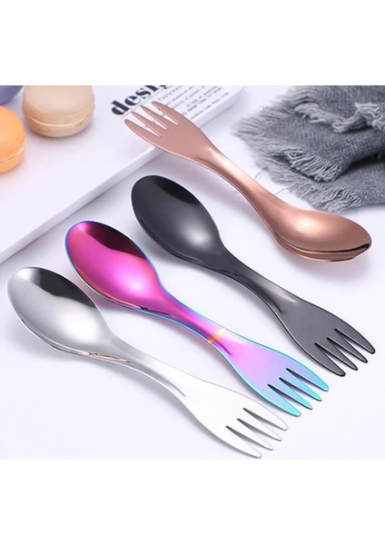 Kırmızı Stil Açık Kamp Titanyum Spork Kaşık Sofra Takımı Ultra Hafif Yürüyüş Kamp Seyahat Sofra Takımı Tencere Taşınabilir Outdoor (Yurt Dışından) fırsatları