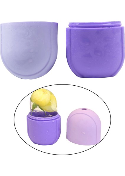 Mor Tarzı Set Of 2 Small Ice Massage Cups Fitness Cold Massage Roller For Muscle Face (Yurt Dışından)
