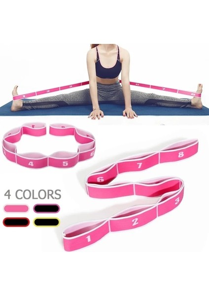 Mor Tarzı Elastique Spor Fitness Egzersiz Direnç Bantları Seti Yoga Çekme Kayışı Kemer Polyester Lateks Elastik Latin Dansı Germe Bandı (Yurt Dışından) fırsatları