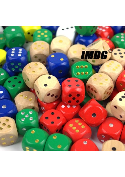 No.4 Tarzı Ack Ahşap Zar Renkli Masif Ahşap Altın Siyah Nokta Oyunu Yuvarlak Zar Mahjong Zar Içme (Yurt Dışından)