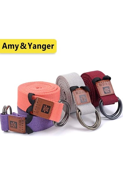 Koyu MAVI-244CM Stili D Halkalı Lüks Ekstra Uzun Pamuklu Yoga Kayışı (Yurt Dışından) fiyatları