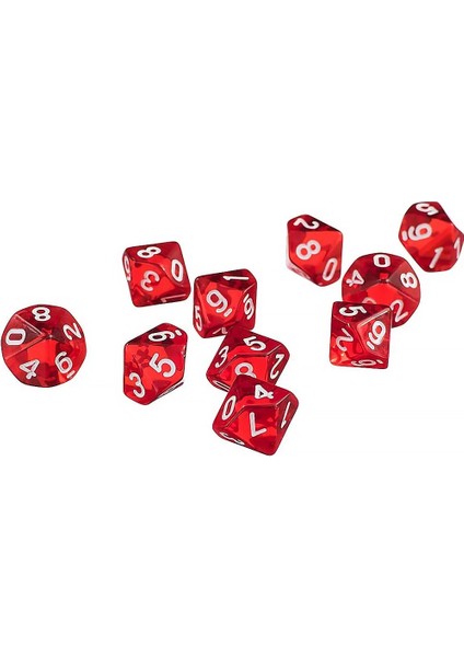 No.1 Tarzı 9 Yüz Küpü Trpg Masa Oyunu Çok Taraflı Akrilik Yuvarlanan Küpler Masa Oyunu Aksesuarları (Yurt Dışından)