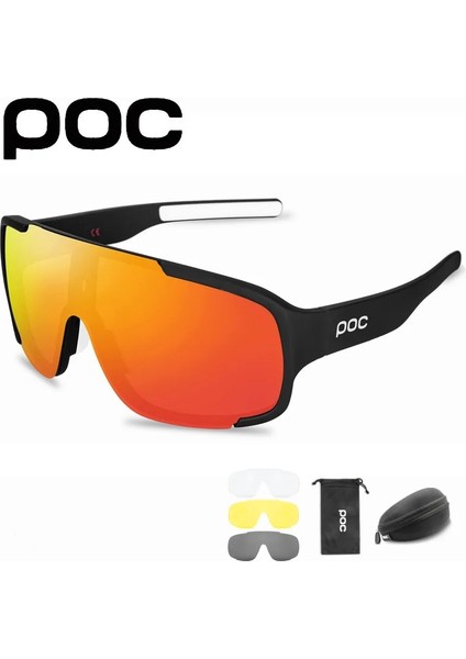No.5 Tarzı 4 Lens Seti Poc Aspıre Hd Bisiklet Güneş Gözlüğü Mtb Spor UV400 Gözlük Erkek Kadın Dağ Yol Bisikleti Gözlük Bisiklet Binme Gözlüğü (Yurt Dışından) modelleri